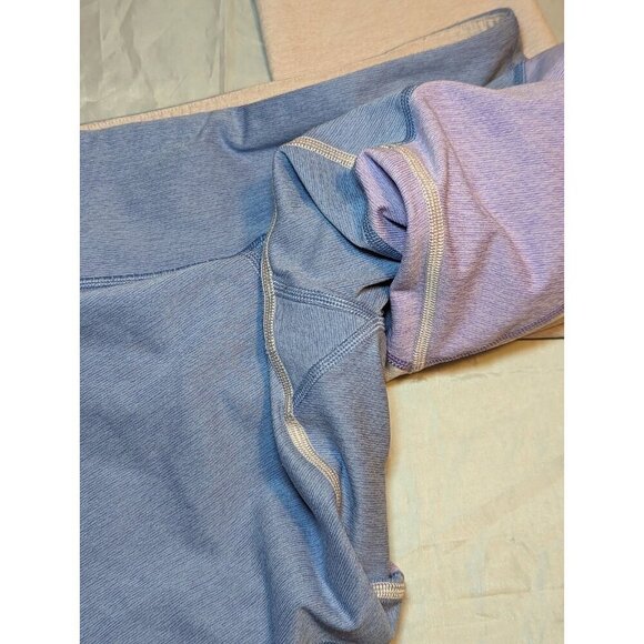 Outdoor Voices Yoga Pant Leggings Size Large Colorblock Blue Purple Pink - Picture 8 of 13